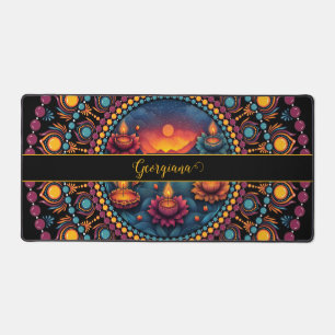 Mandala personnalisé et coloré pour le festival Di