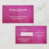 Mandala Pink Yoga Meditation Refer een vriend Aanbevelingskaartje (Voorkant / Achterkant)