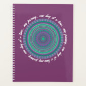 Mandala Planner hebdomadaire/mensuel (Devant)