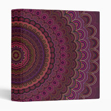 Mandala pourpre foncé