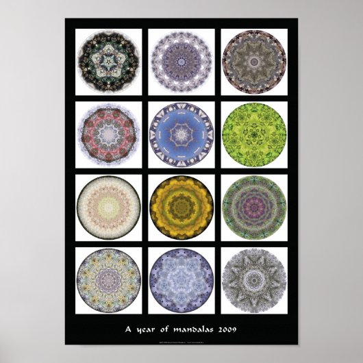 Mandala print - "Een jaar mandalas 2009" (Voorkant)