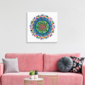 Mandala Prisma Canvas Afdruk (Insitu (Woonkamer))