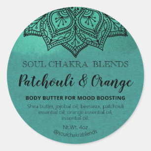 Mandala Product Packaging Mood Blend Labels