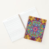 Mandala Psychedelic Trippy Hippie Color Splash Notitieboek (Binnen)