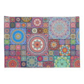 Mandala Quilt Pattern Kussensloop (Achterkant-Rechts)