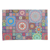 Mandala Quilt Pattern Kussensloop (Voorkant-Rechts)