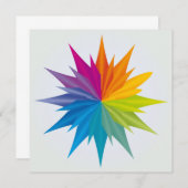 Mandala Rainbow Colors - Flower - Energy - Harmony Kaart (Voorkant / Achterkant)