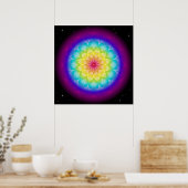 Mandala Rainbow I Poster (Keuken)