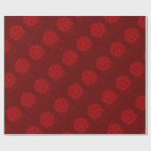 Mandala red maroon cadeaupapier (Vlak)