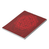 Mandala red maroon notitieblok (Gedraaid)