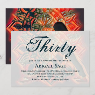 Mandala Red, zwart, bruine Yoga-feestdag Kaart