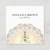 Mandala - Reiki Master avec Carte de visite Chakra (Devant)