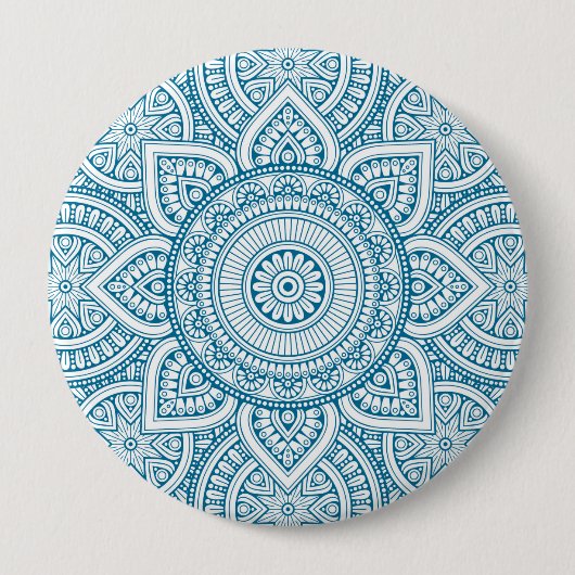 Mandala Ronde Button 4,0 Cm (Voorkant)