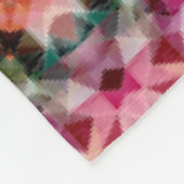 Mandala ronde kaleidoscope sierdecoratie c fleece deken (Hoek)