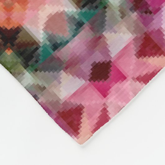 Mandala ronde kaleidoscope sierdecoratie c fleece deken (Hoek)