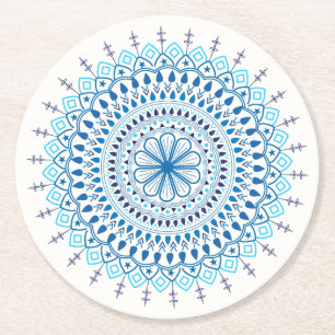 Mandala Ronde Kartonnen Onderzetter