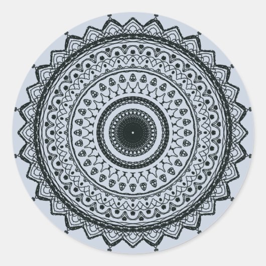 Mandala Ronde Sticker (Voorkant)