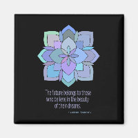 Mandala Roosevelt Magnet de citation de beauté