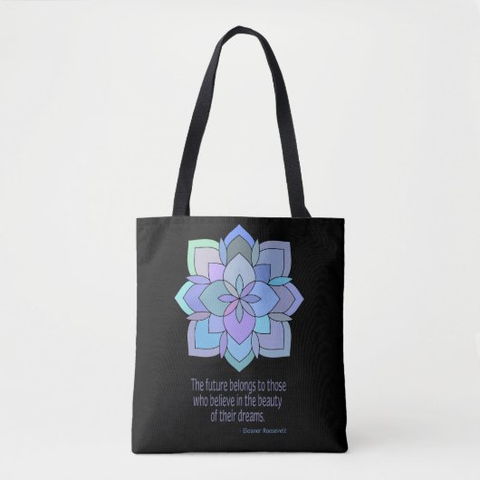 Mandala Roosevelt Sac fourre-tout de citation beau (Devant)