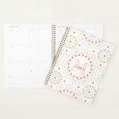 Mandala rose floral Monogramme (Devant avec enveloppe)