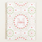 Mandala rose floral Monogramme (Devant)