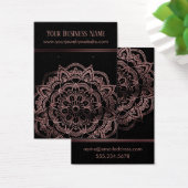 Mandala rose Gold sur les cartes d'affichage à ore (Bureau)