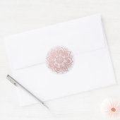 Mandala rose Gold sur Sticker Marbre blanc (Enveloppe)
