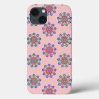 Mandala rose Motif Boho iPhone / coque ipad