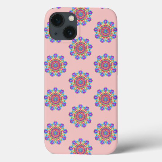 Mandala rose Motif Boho iPhone / coque ipad (Verso)