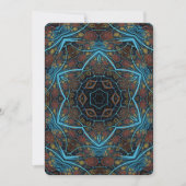 Mandala Rosette Boho Bohemian Style Dandy Pattern Kaart (Voorkant)
