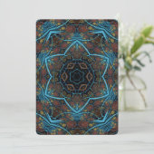 Mandala Rosette Boho Bohemian Style Dandy Pattern Kaart (Staand voorkant)