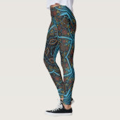 Mandala Rosette Boho Bohemian Style Dandy Pattern Leggings (Links)