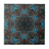 Mandala Rosette Boho Bohemian Style Dandy Pattern Tegeltje (Voorkant)