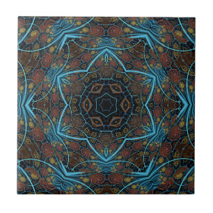 Mandala Rosette Boho Bohemian Style Dandy Pattern Tegeltje