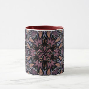 Mandala Rosette Floral Twine Retro Boho Mok