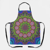 Mandala Rosette Retro Hippie Boho Chic Bohemian Schort (Voorkant)