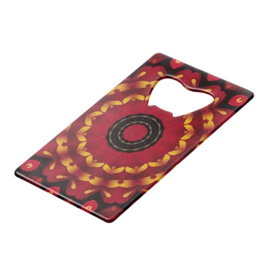 Mandala rouge et or (Dos Angle)