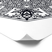 Mandala Round Ornament 2 Poster (Hoek)