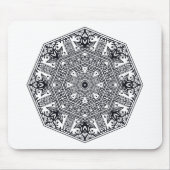 Mandala Round Ornament Muismat (Voorkant)