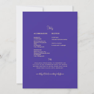 Mandala Royal Blue Huwelijksdetails Kaart