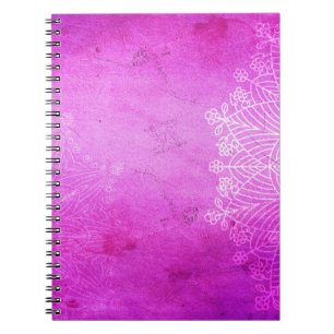 Mandala roze design meditatie, bevroren notitieboek