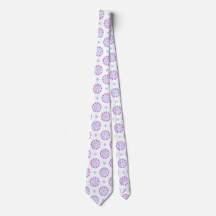 Mandala Roze Paarse Blauw Androgyne Pride Flag Stropdas