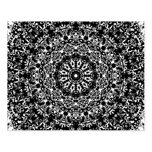 Mandala Rubberstempel (Afrduk)
