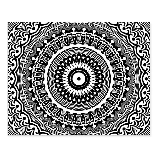 Mandala Rubberstempel (Afrduk)