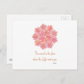 Mandala Rumi Woundquote Briefkaart (Voorkant / Achterkant)