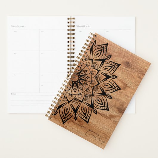 Mandala Rustic Wood (Devant avec enveloppe)
