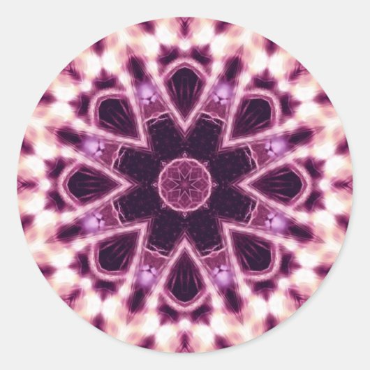 Mandala Sacred Circles #002 Ronde Sticker (Voorkant)