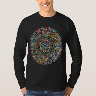 Mandala Sacred Geometry Prana Yoga Mantra Om T-shirt