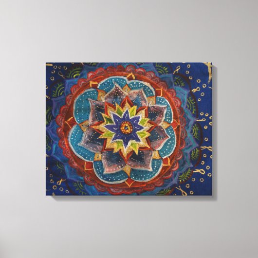 Mandala Schilderij Canvas Print (Voorkant)