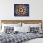 Mandala Schilderij Canvas Print (Insitu (Slaapkamer))